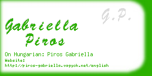 gabriella piros business card